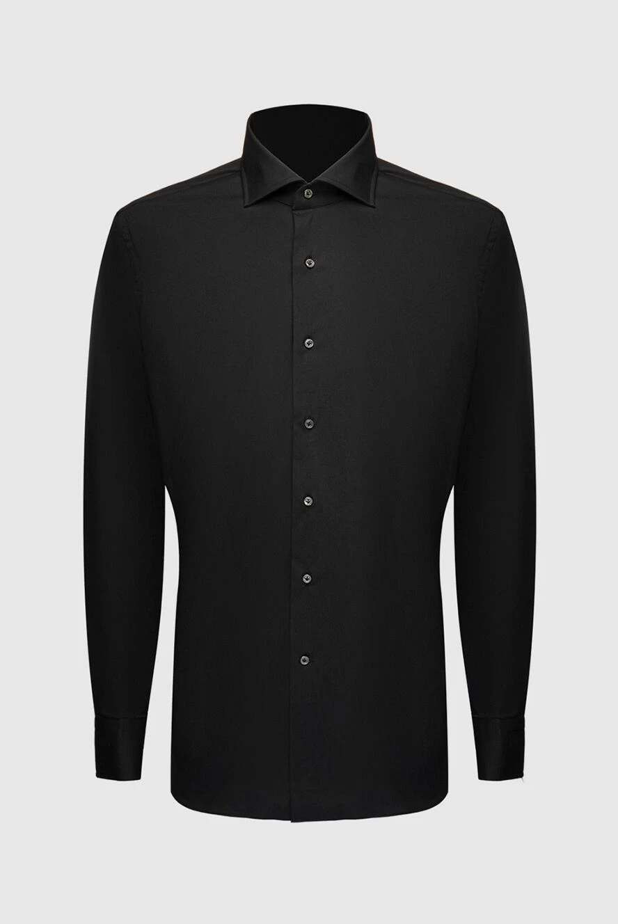 Alessandro Gherardi man black men's shirt купить с ценами и фото 169369 - photo 1