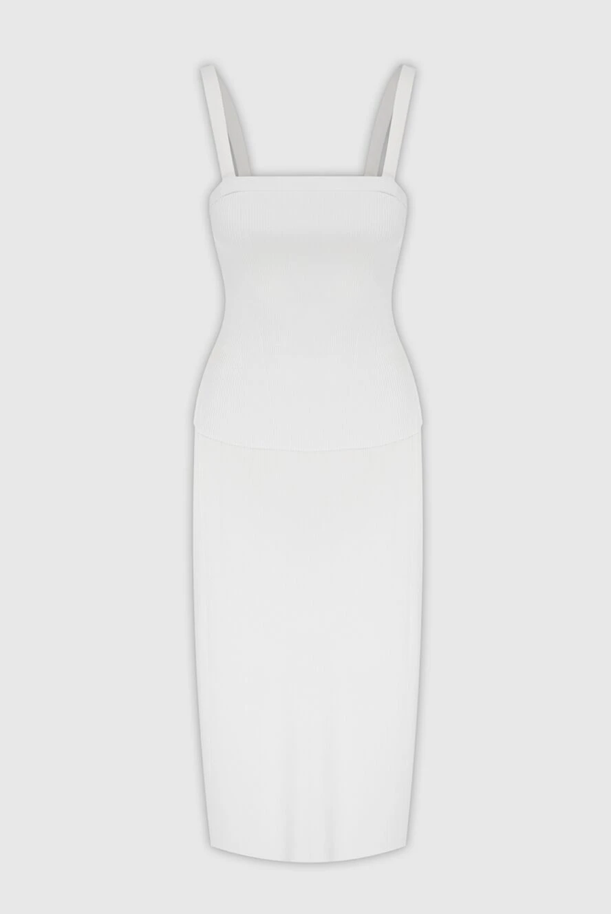 Zimmermann белое платье миди в рубчик с открытыми плечами
169461 - фото 1