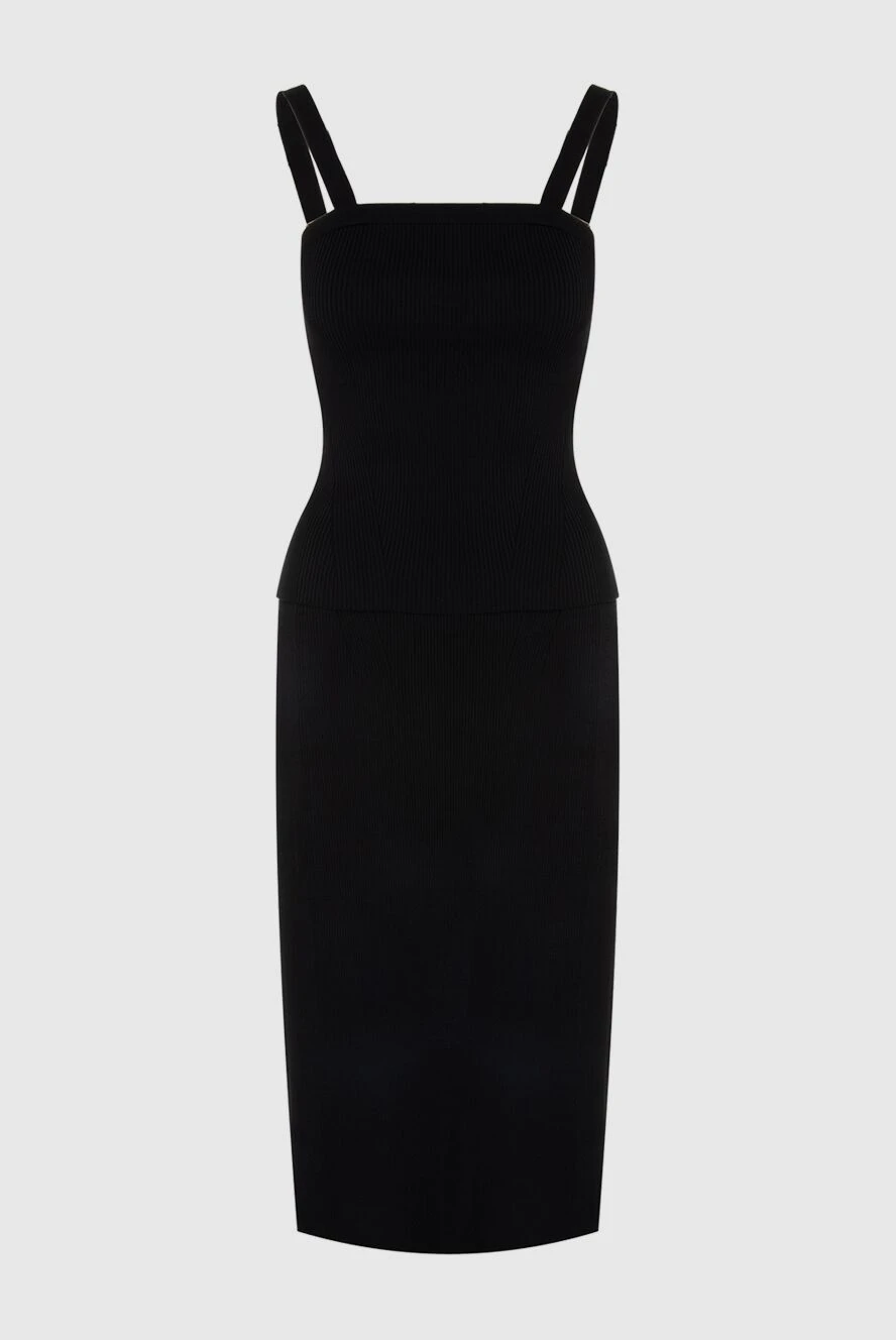 Zimmermann платье женское черное в рубчик приталенного силуэта
169462 - фото 1