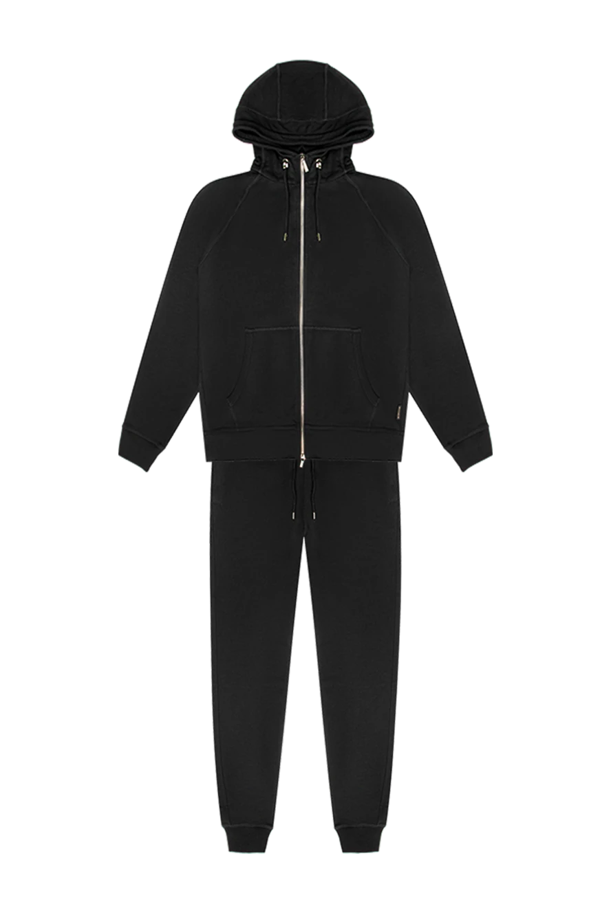 Moorer man men's sports suit made of cotton and elastane, black купить с ценами и фото 169483 - photo 1