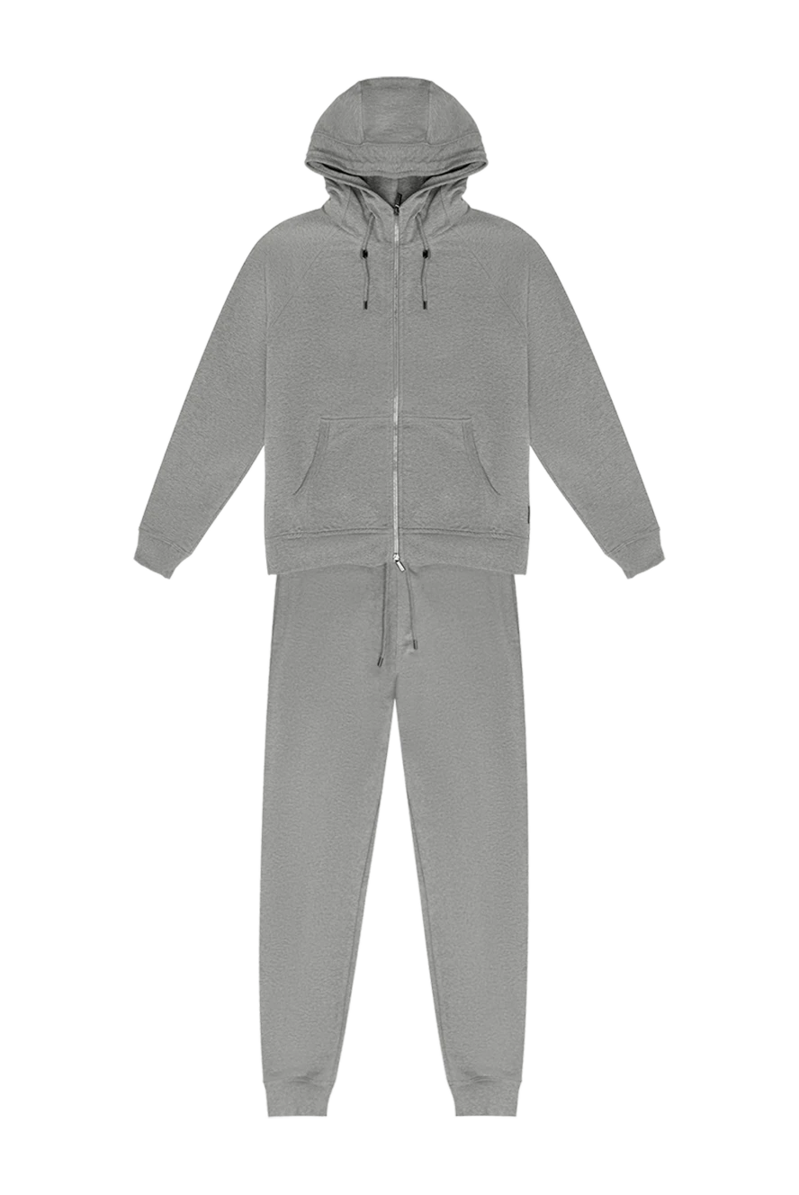 Moorer man men's sports suit made of cotton and elastane, gray купить с ценами и фото 169485 - photo 1