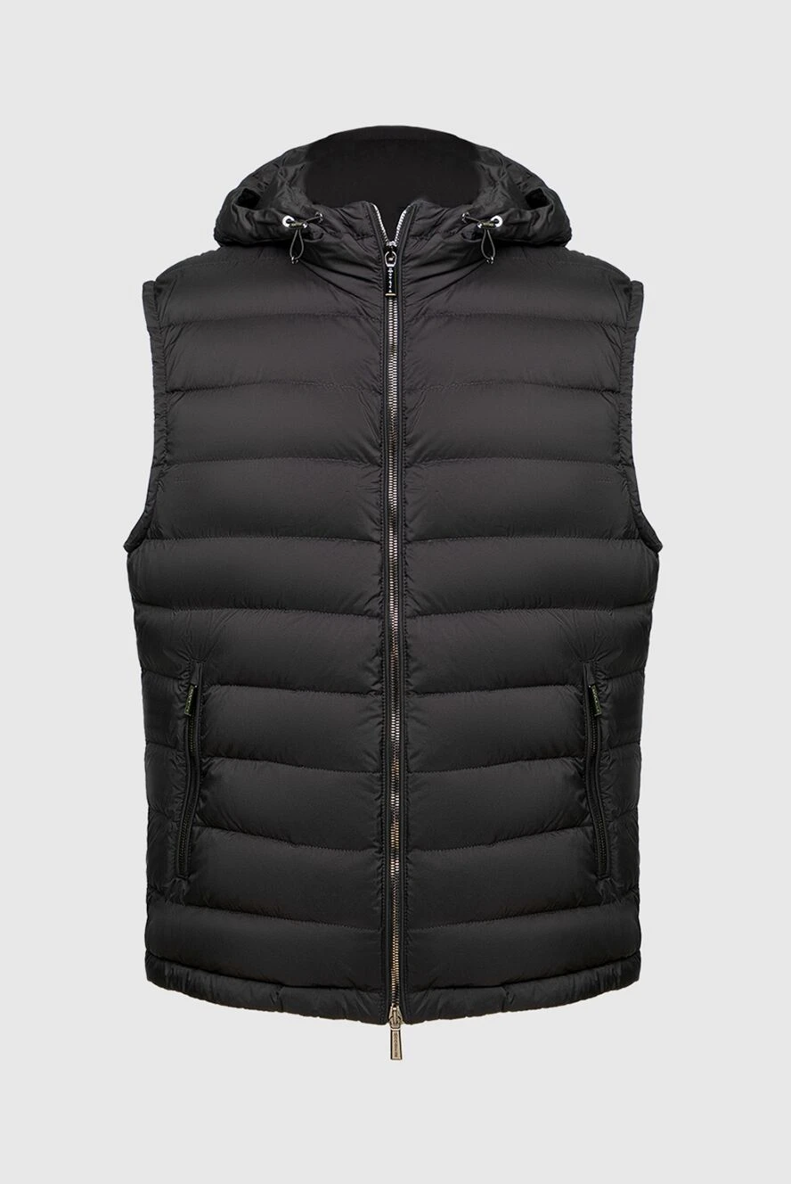 Moorer man black polyamide vest for men купить с ценами и фото 169499 - photo 1