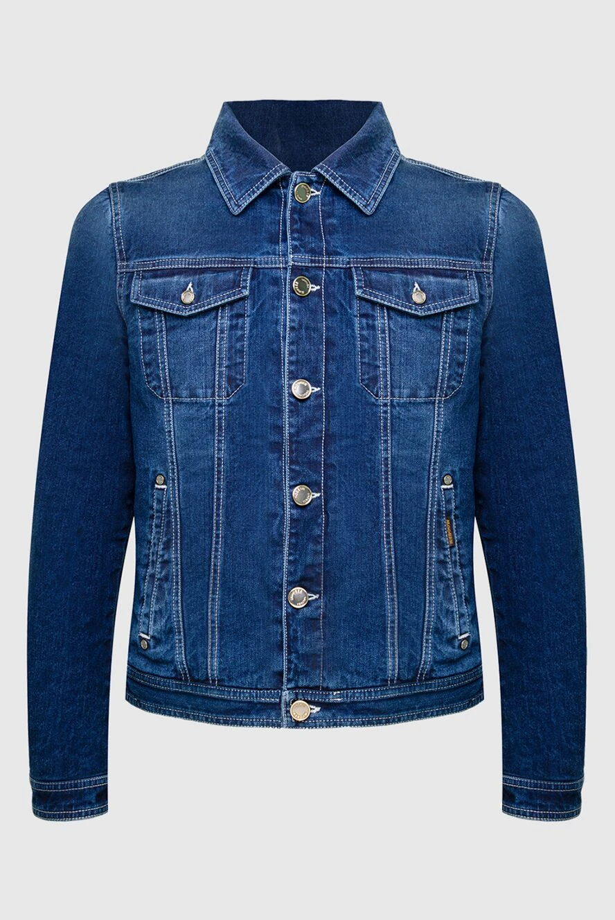 Moorer man cotton and polyamide denim jacket blue for men купить с ценами и фото 169504 - photo 1