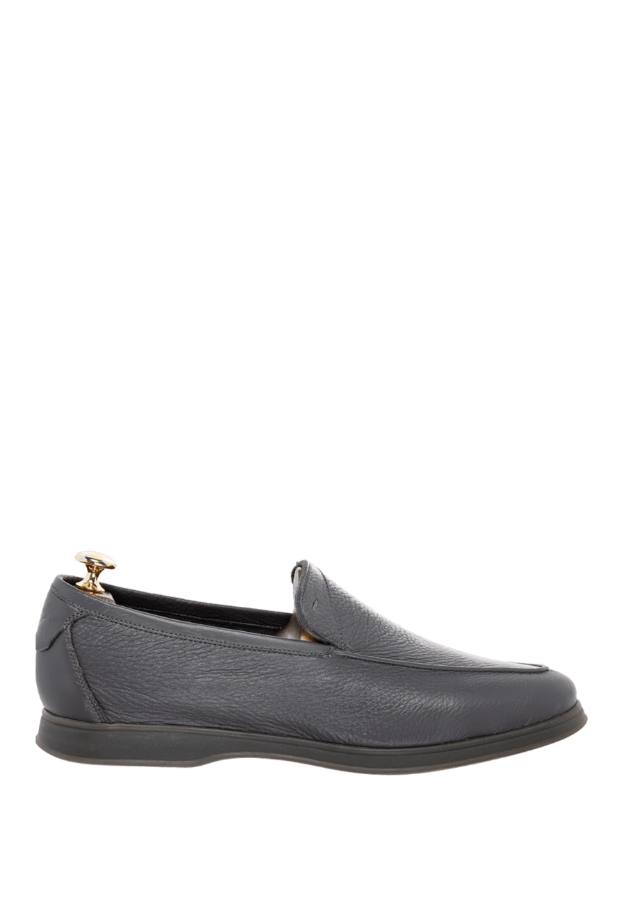 Andrea Ventura man gray leather loafers for men купить с ценами и фото 169518 - photo 1