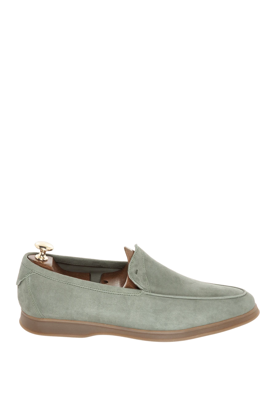 Andrea Ventura man green suede loafers for men купить с ценами и фото 169519 - photo 1