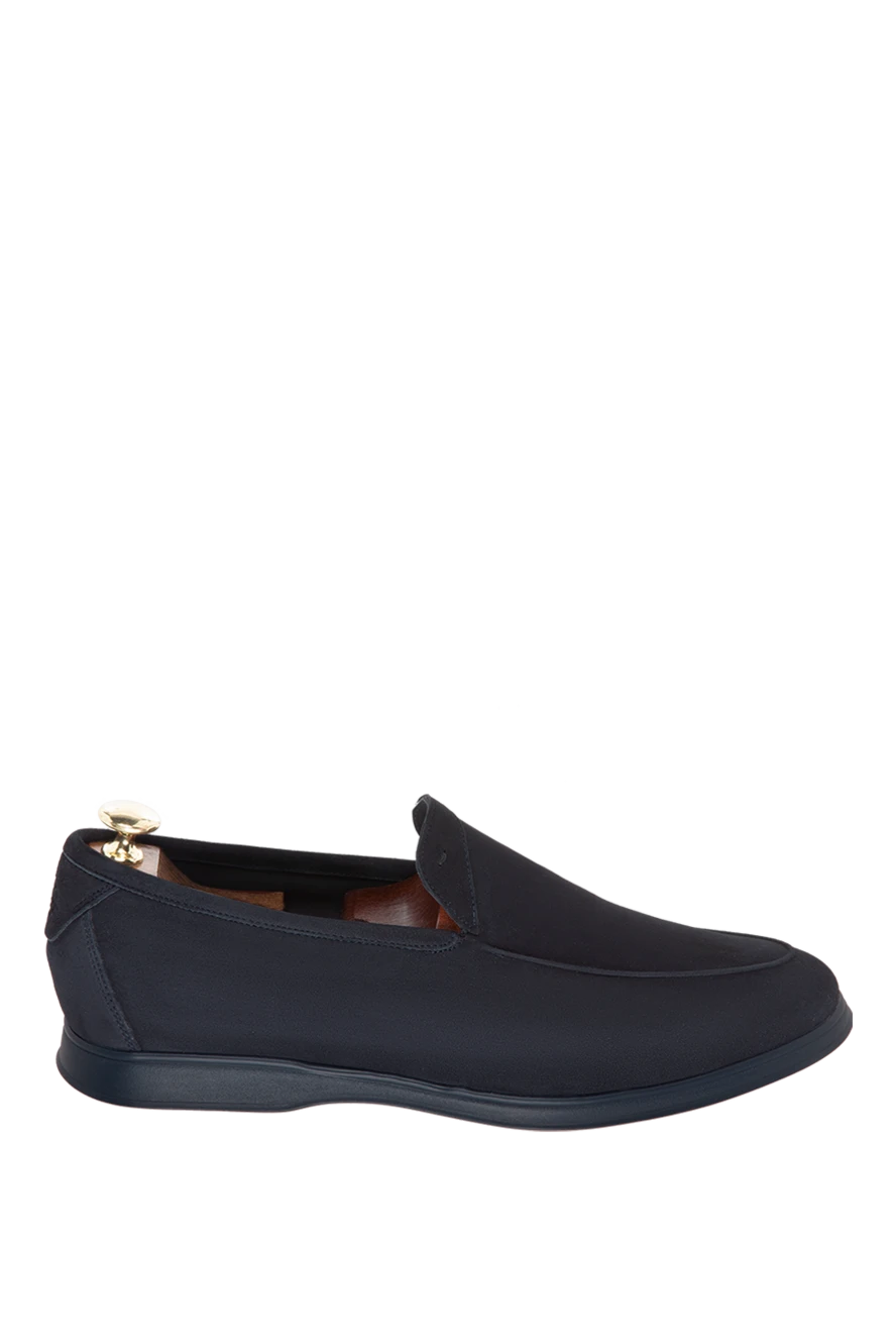 Andrea Ventura көк күдері лоферлер табанымен бір түсті ерлерге арналған 169530 - фото 1