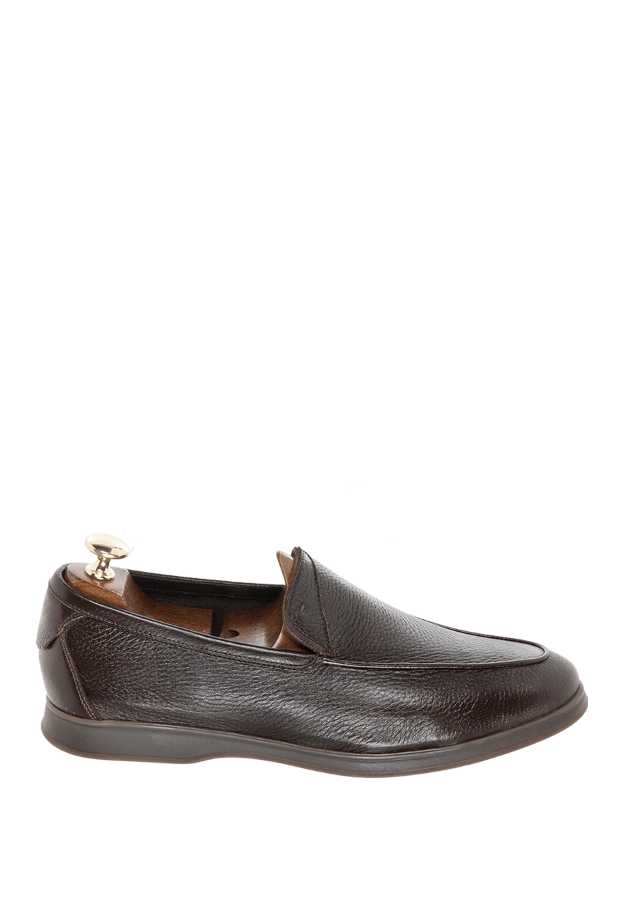 Andrea Ventura man brown leather loafers for men купить с ценами и фото 169538 - photo 1