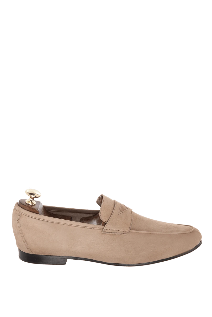 Andrea Ventura man beige suede loafers for men купить с ценами и фото 169543 - photo 1