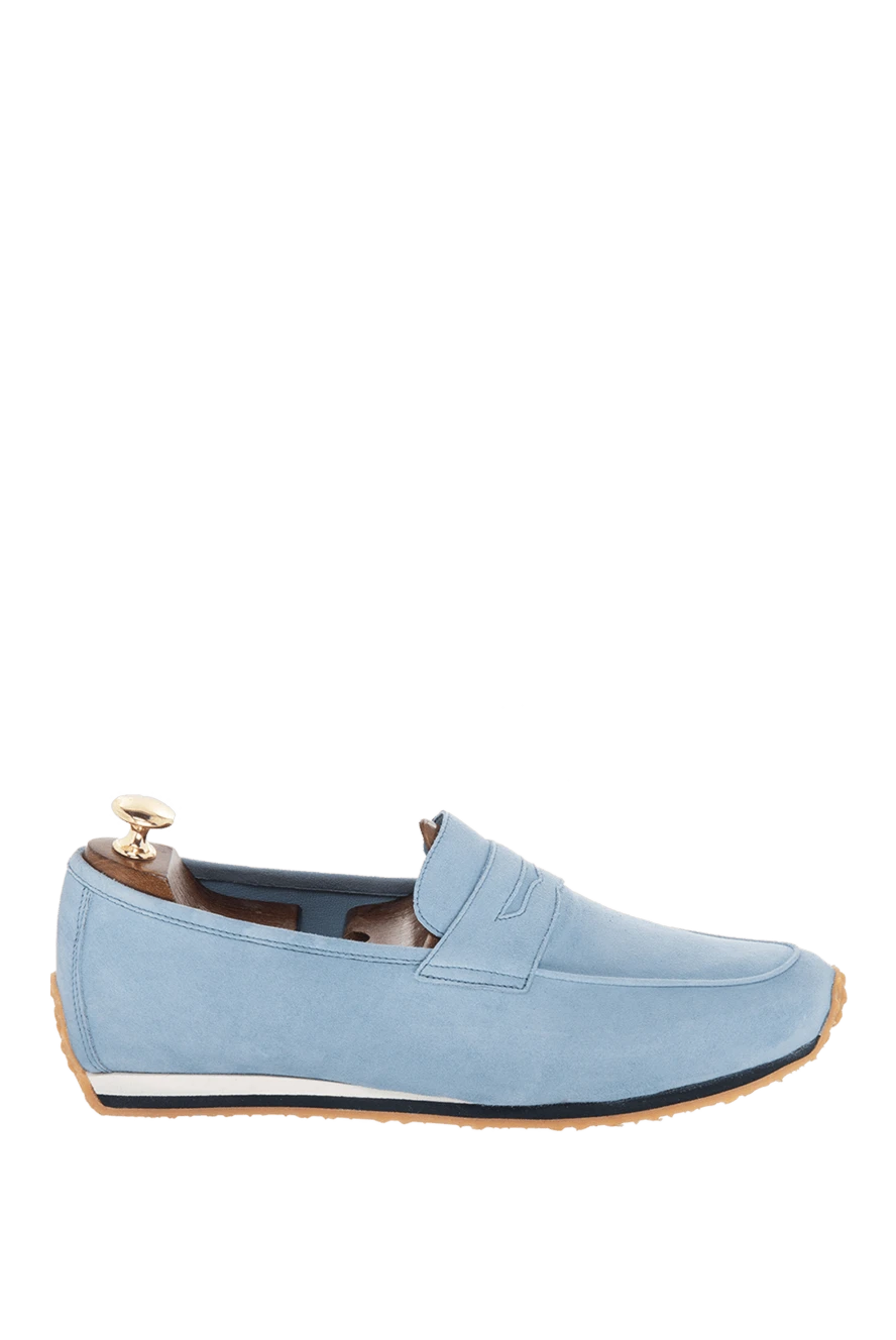 Andrea Ventura man blue suede drivers for men купить с ценами и фото 169544 - photo 1