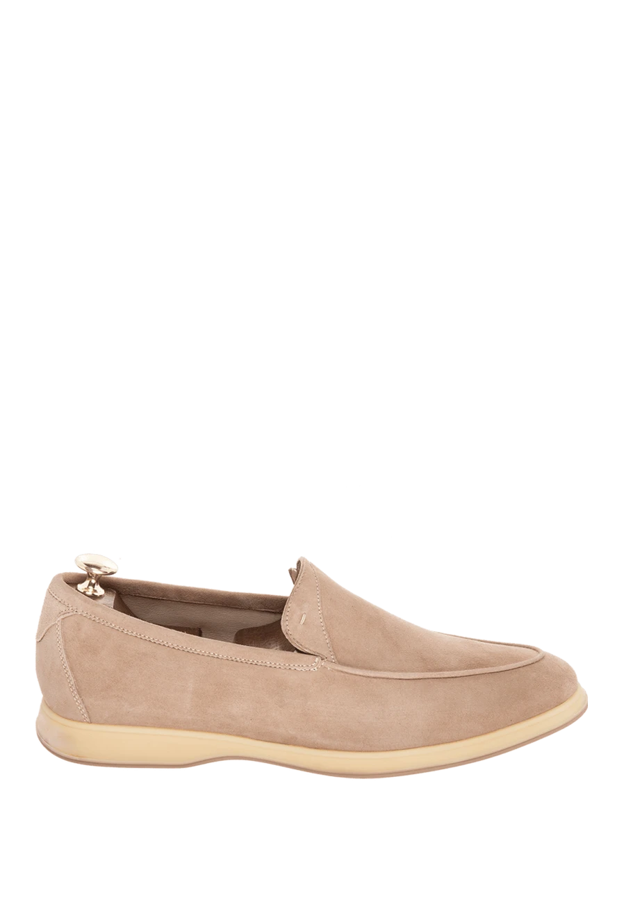 Andrea Ventura man beige suede loafers for men купить с ценами и фото 169549 - photo 1