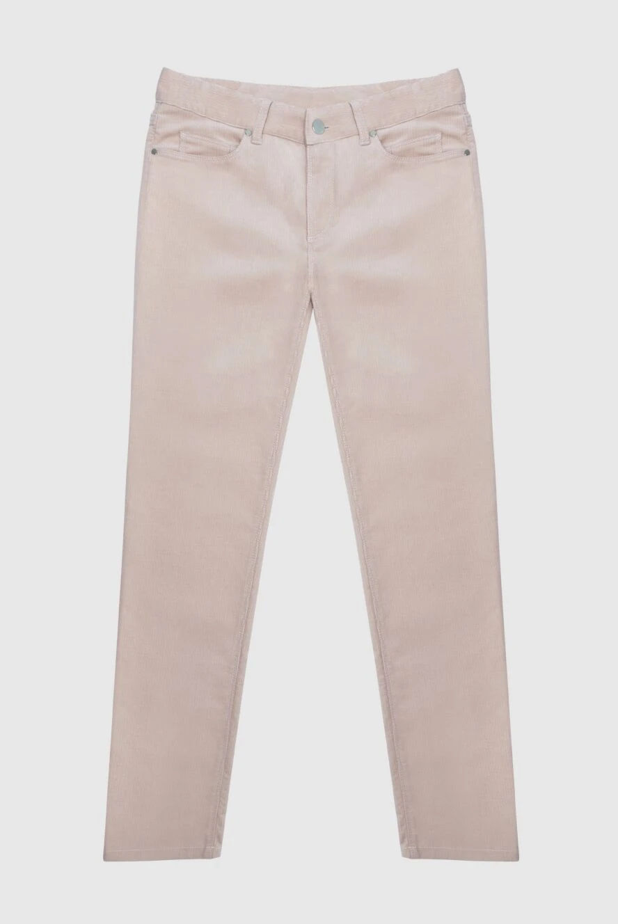 Loro Piana woman pink cotton trousers for women купить с ценами и фото 169636 - photo 1