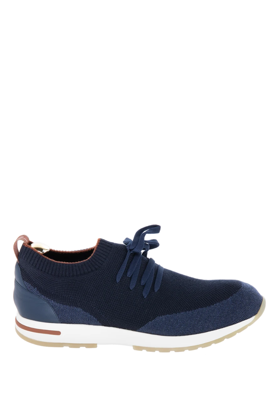 Loro Piana man textile sneakers blue for men купить с ценами и фото 169678 - photo 1