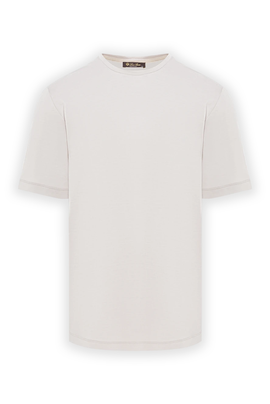 Loro Piana классическая белая футболка мужская из натуральной ткани
169700 - фото 1