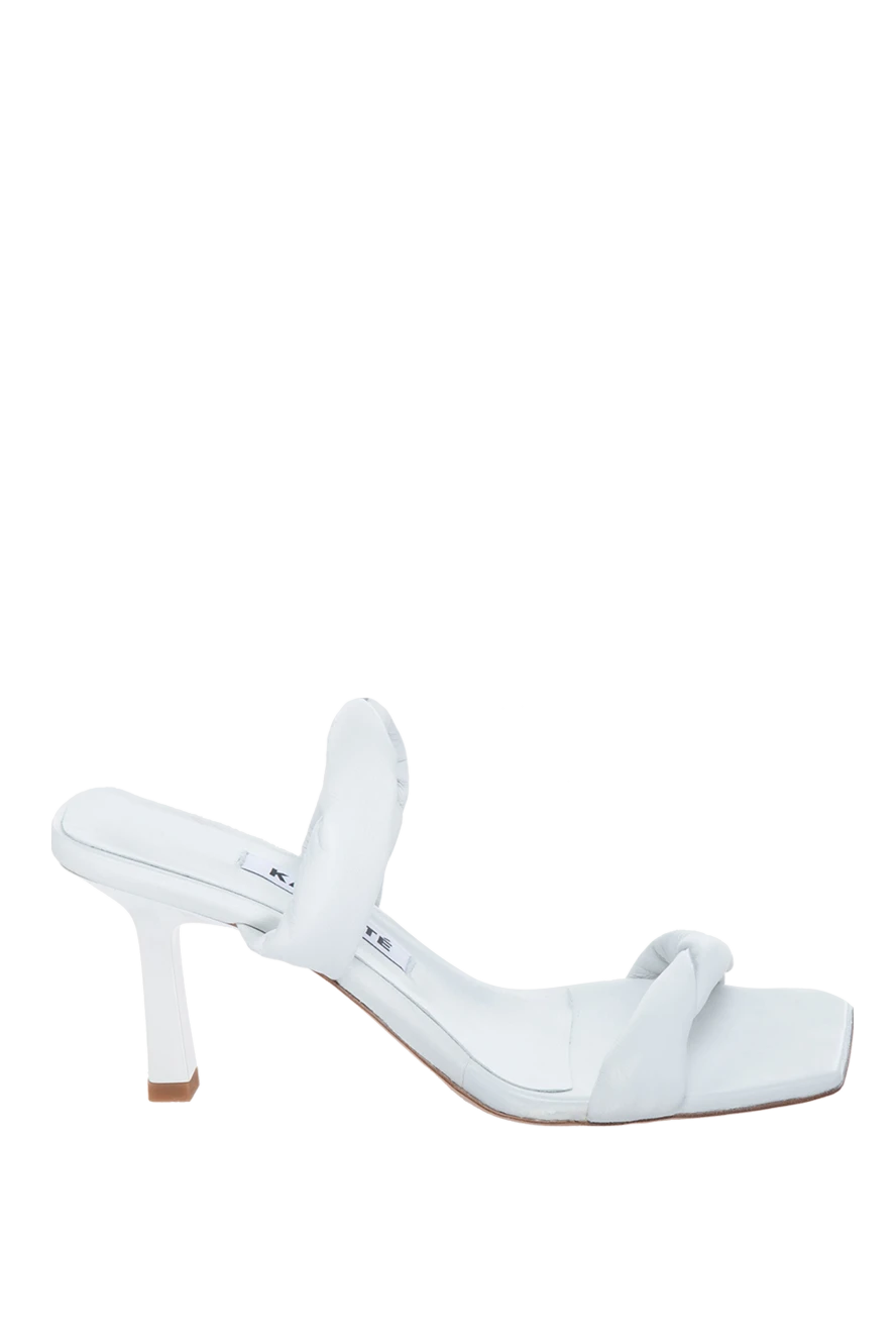 Kalliste woman white leather mules for women купить с ценами и фото 169835 - photo 1