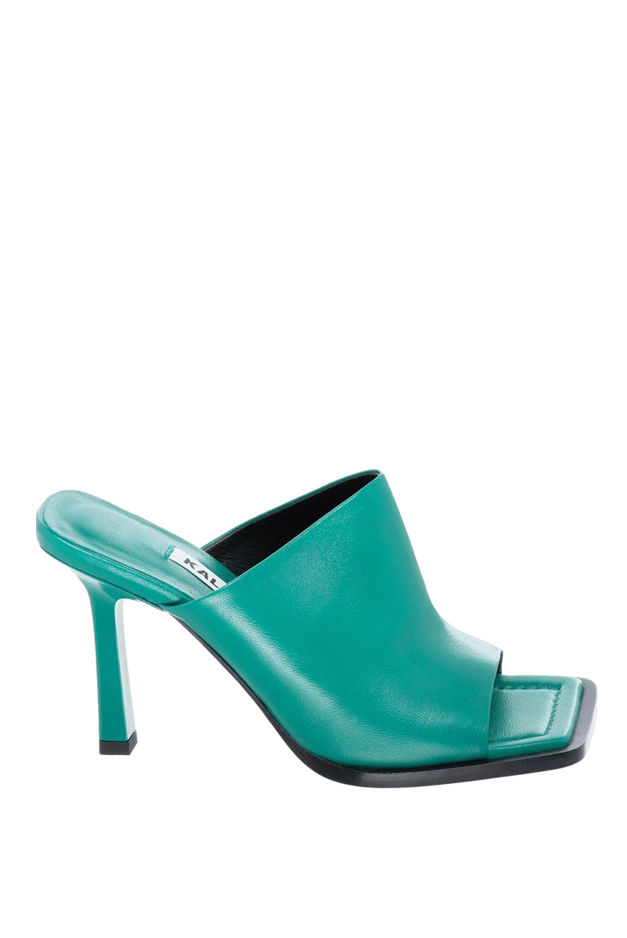 Kalliste woman green leather mules for women купить с ценами и фото 169838 - photo 1