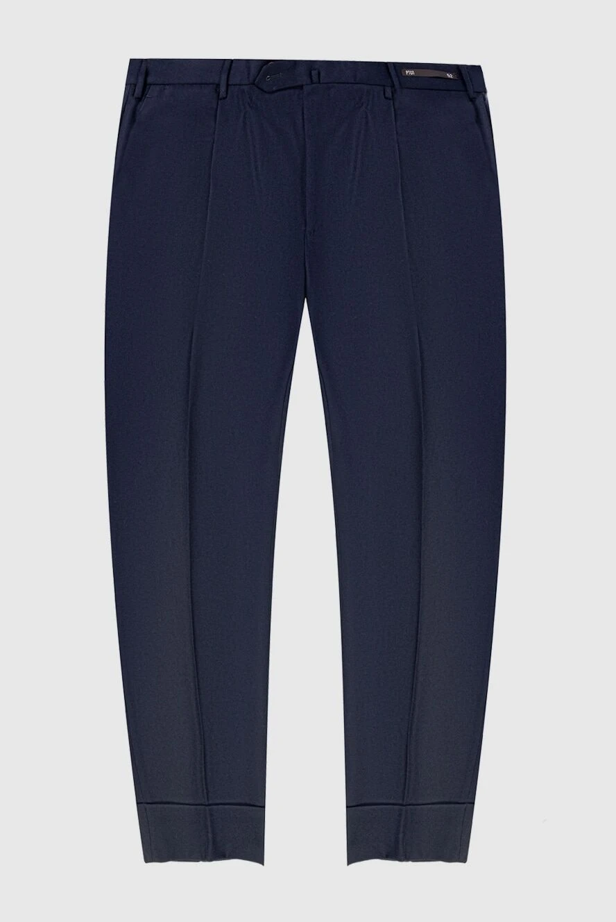 PT01 (Pantaloni Torino) man men's blue fleece trousers купить с ценами и фото 169877 - photo 1