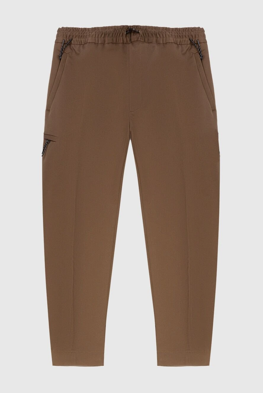 PT01 (Pantaloni Torino) man cotton and fleece trousers, brown, for men купить с ценами и фото 169888 - photo 1