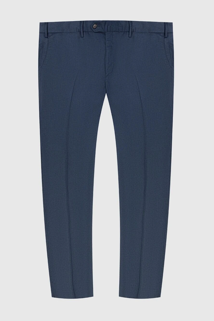 PT01 (Pantaloni Torino) man men's blue fleece trousers купить с ценами и фото 169896 - photo 1