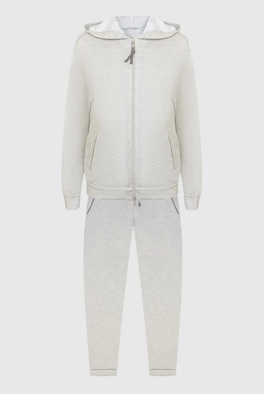 Brunello Cucinelli шорты из хлопка черные женские 169916 - фото 1