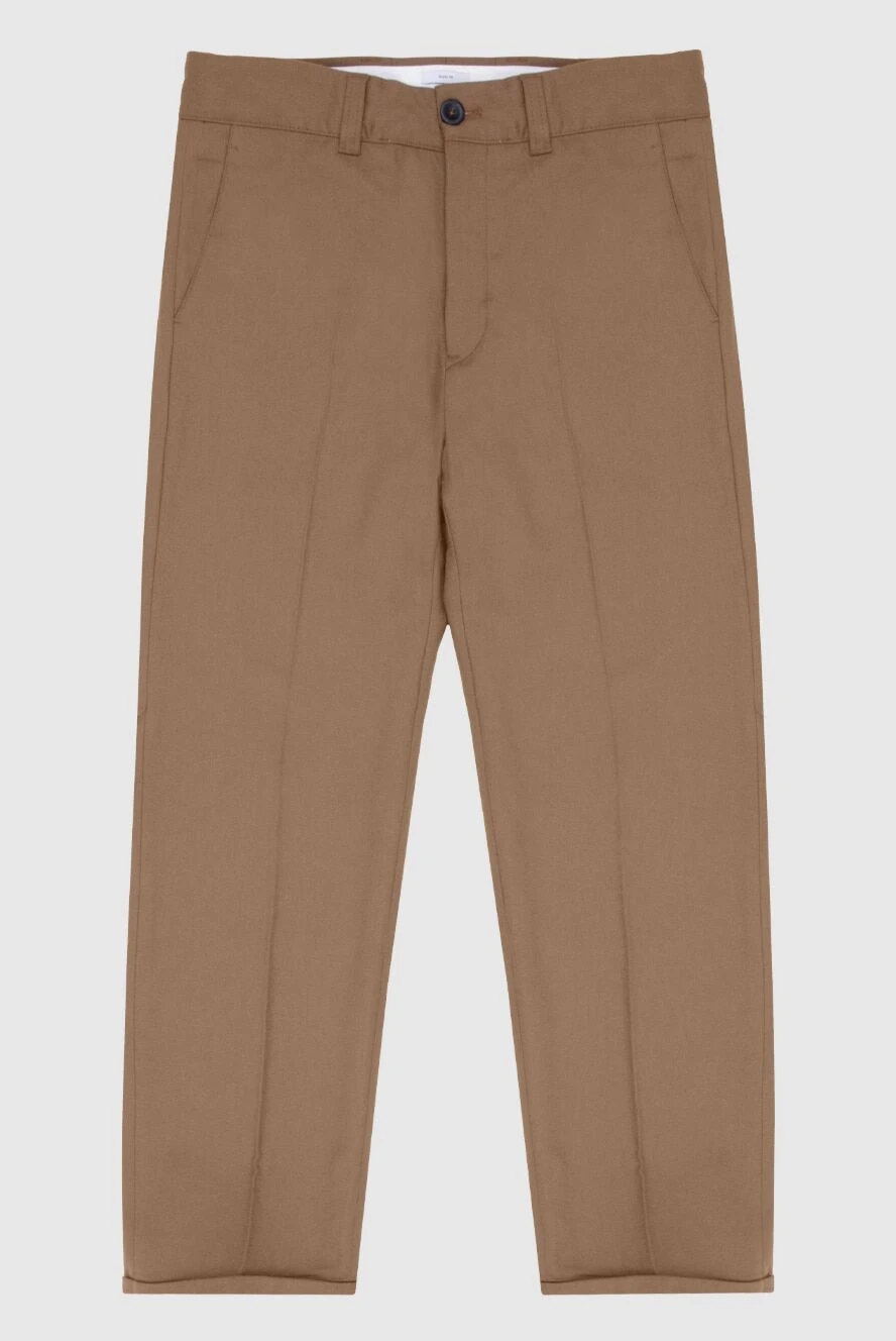 PT01 (Pantaloni Torino) man men's brown fleece trousers купить с ценами и фото 169975 - photo 1