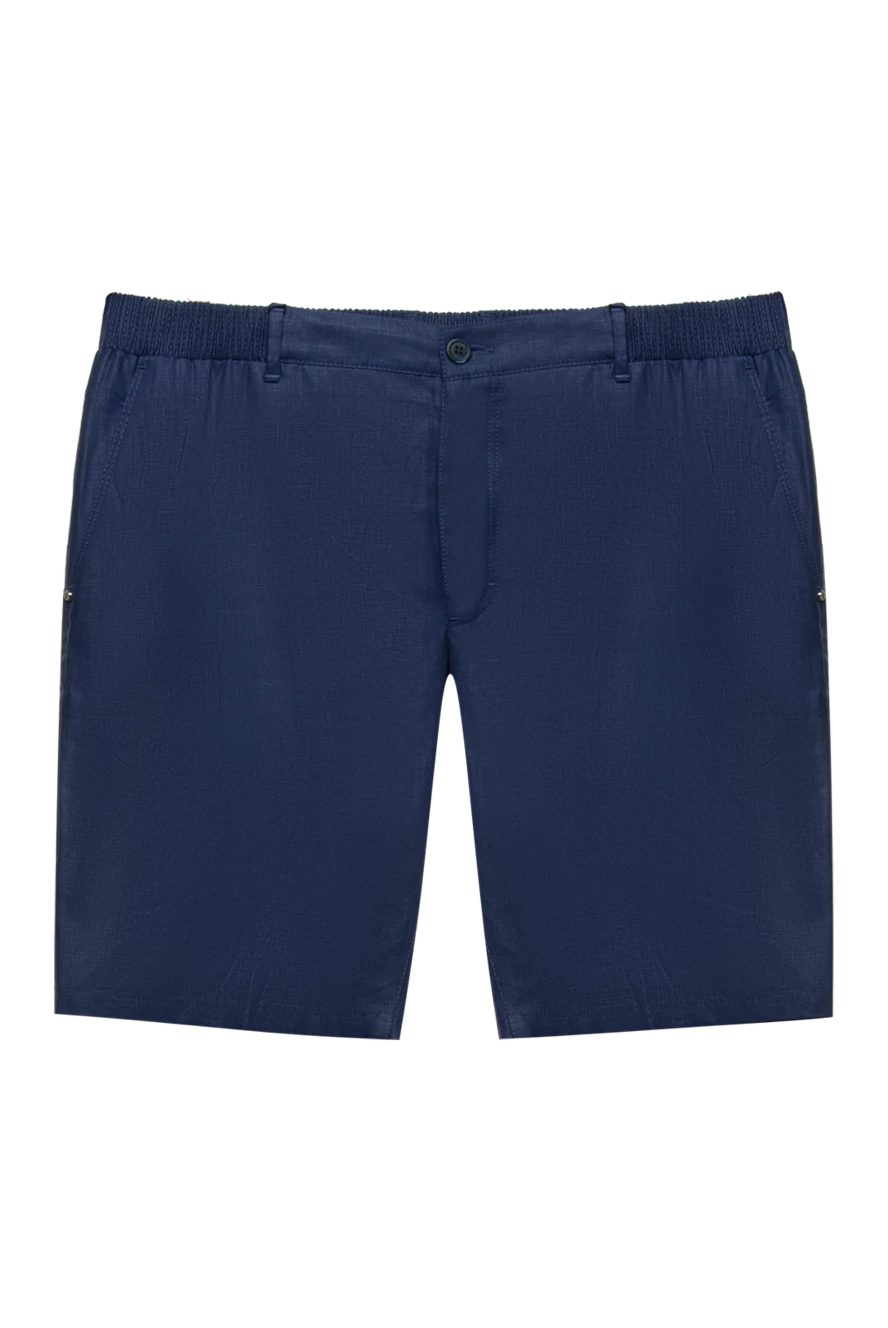 Stefano Ricci табиғи зығырдан жасалған, классикалық бекіткіші бар шорттар 170022 - фото 1