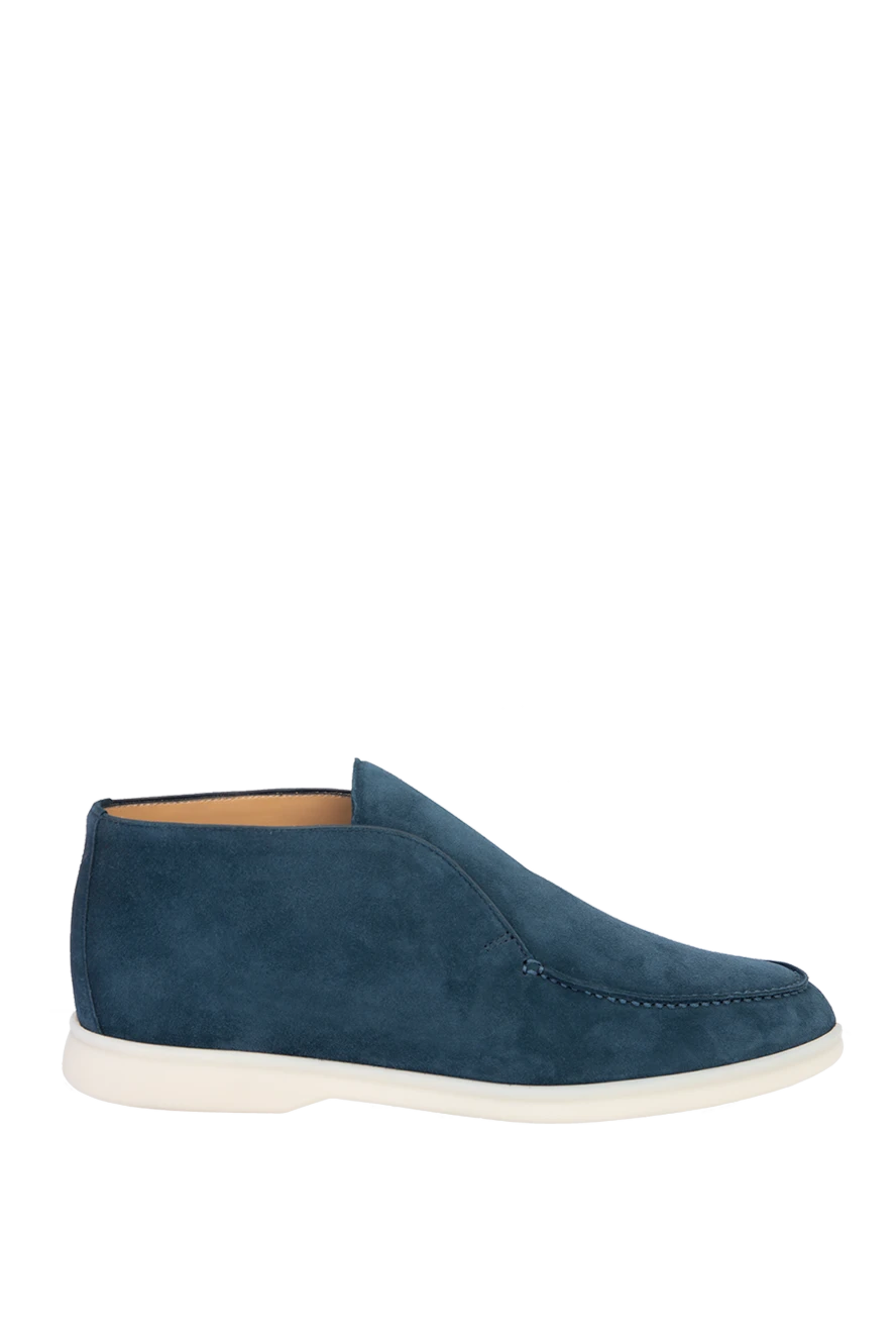 Loro Piana man blue suede loafers for men купить с ценами и фото 170070 - photo 1