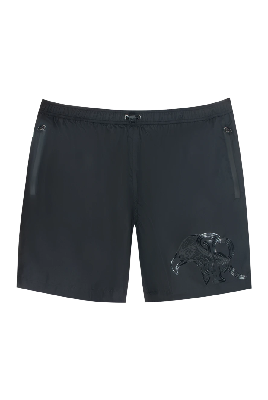 Stefano Ricci black polyester beach shorts for men 170118 - photo 1