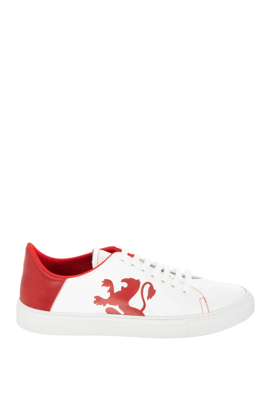 Zilli man white leather sneakers for men купить с ценами и фото 170174 - photo 1