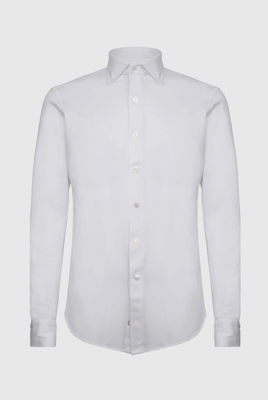 Alessandro Gherardi man white cotton shirt for men купить с ценами и фото 170232 - photo 1