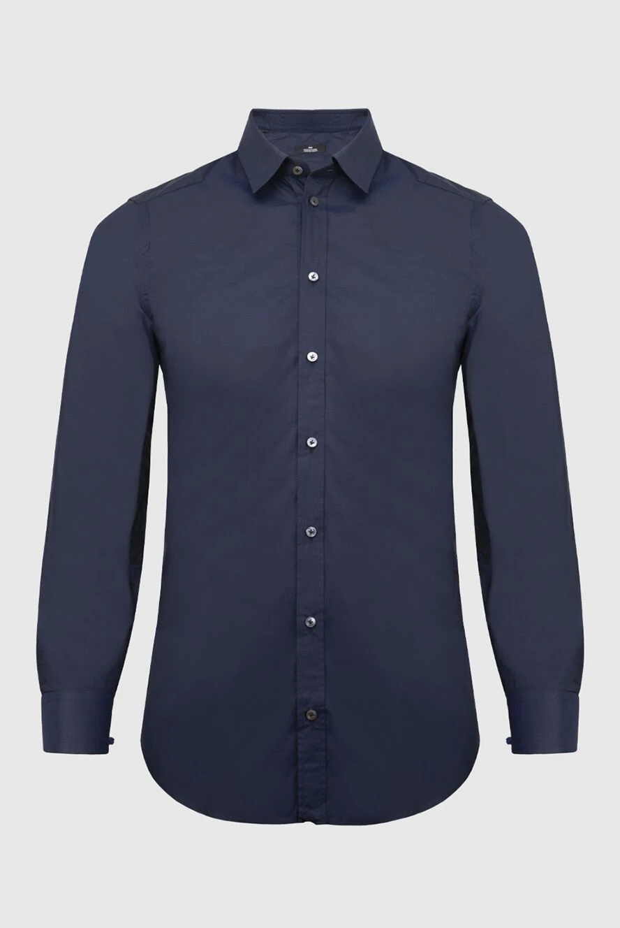 Alessandro Gherardi man blue cotton shirt for men купить с ценами и фото 170234 - photo 1