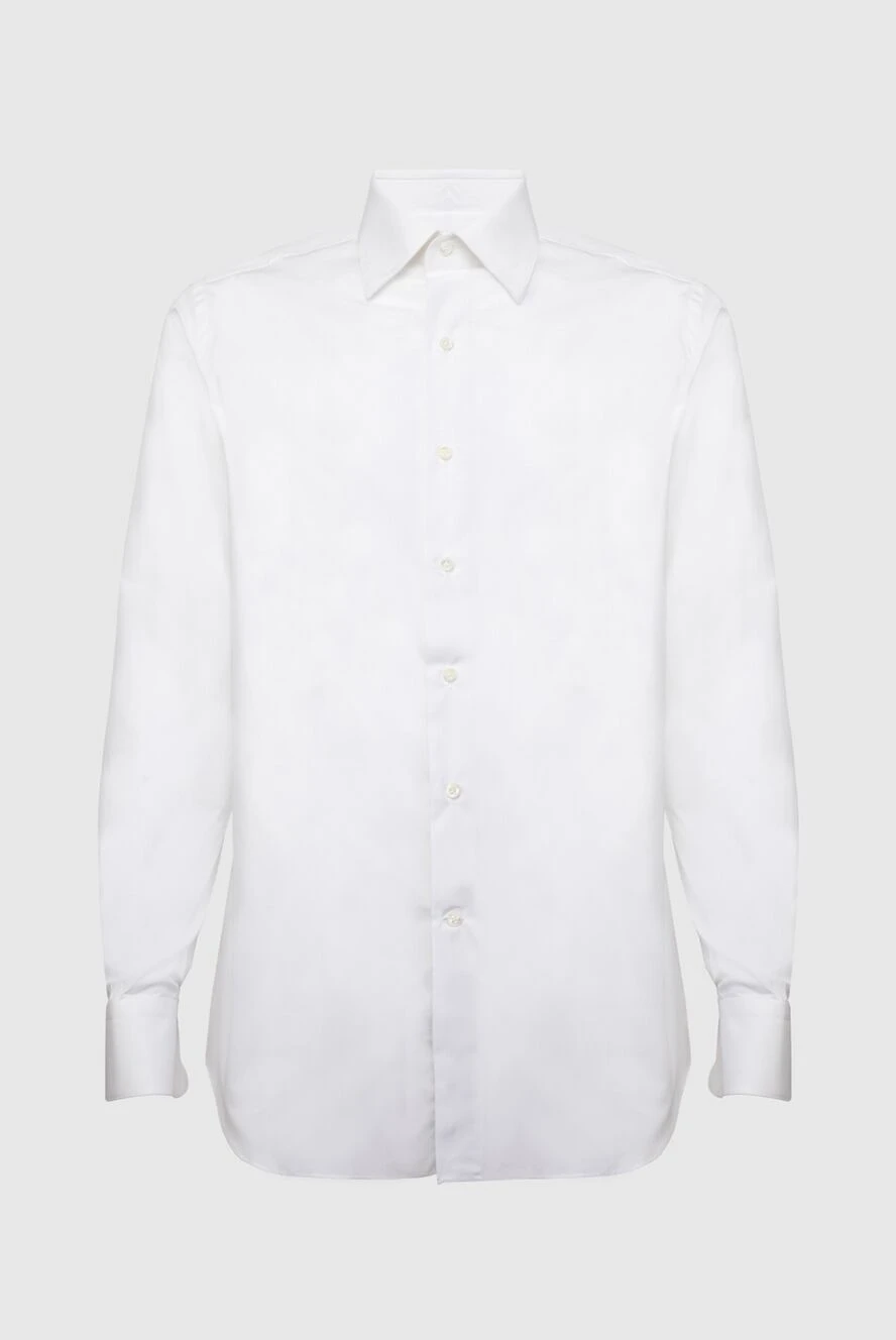 Alessandro Gherardi man white cotton shirt for men купить с ценами и фото 170239 - photo 1