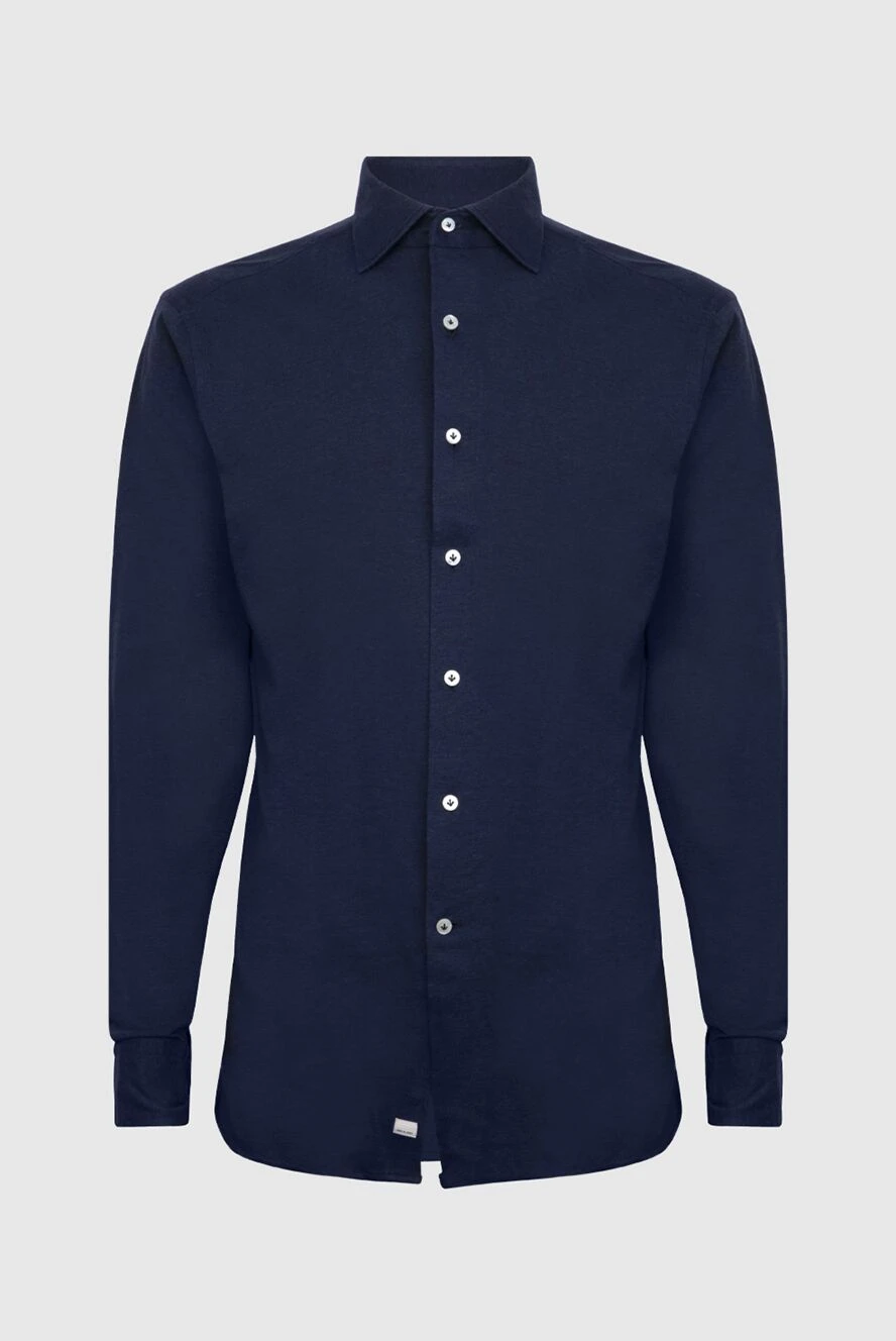 Alessandro Gherardi man blue cotton shirt for men купить с ценами и фото 170241 - photo 1