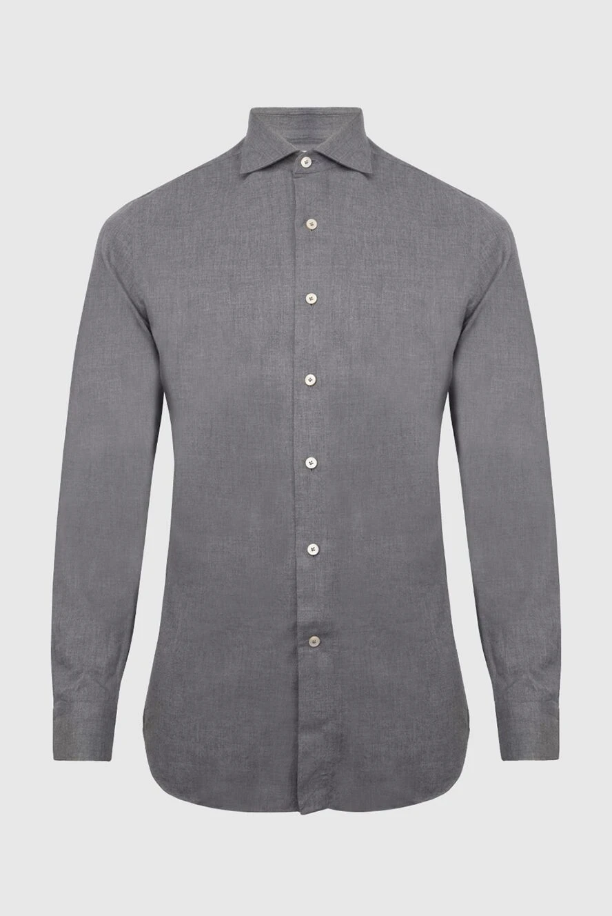 Alessandro Gherardi man gray cotton shirt for men купить с ценами и фото 170242 - photo 1