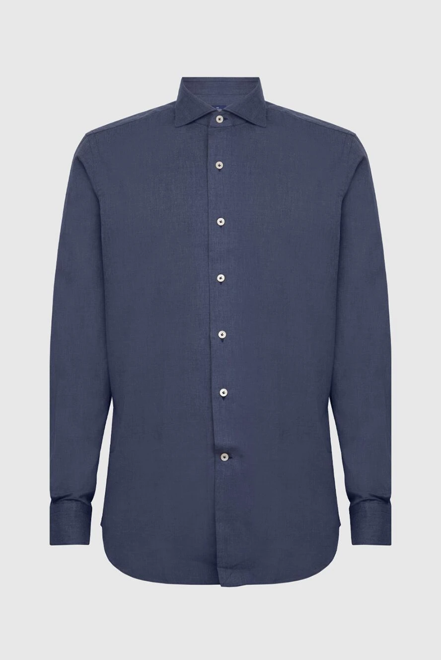 Alessandro Gherardi man blue cotton shirt for men купить с ценами и фото 170243 - photo 1