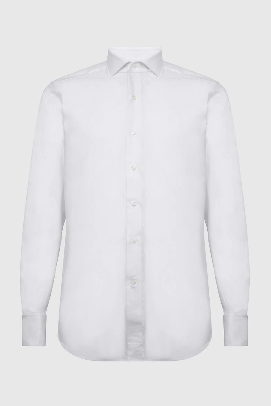 Alessandro Gherardi man white cotton shirt for men купить с ценами и фото 170247 - photo 1