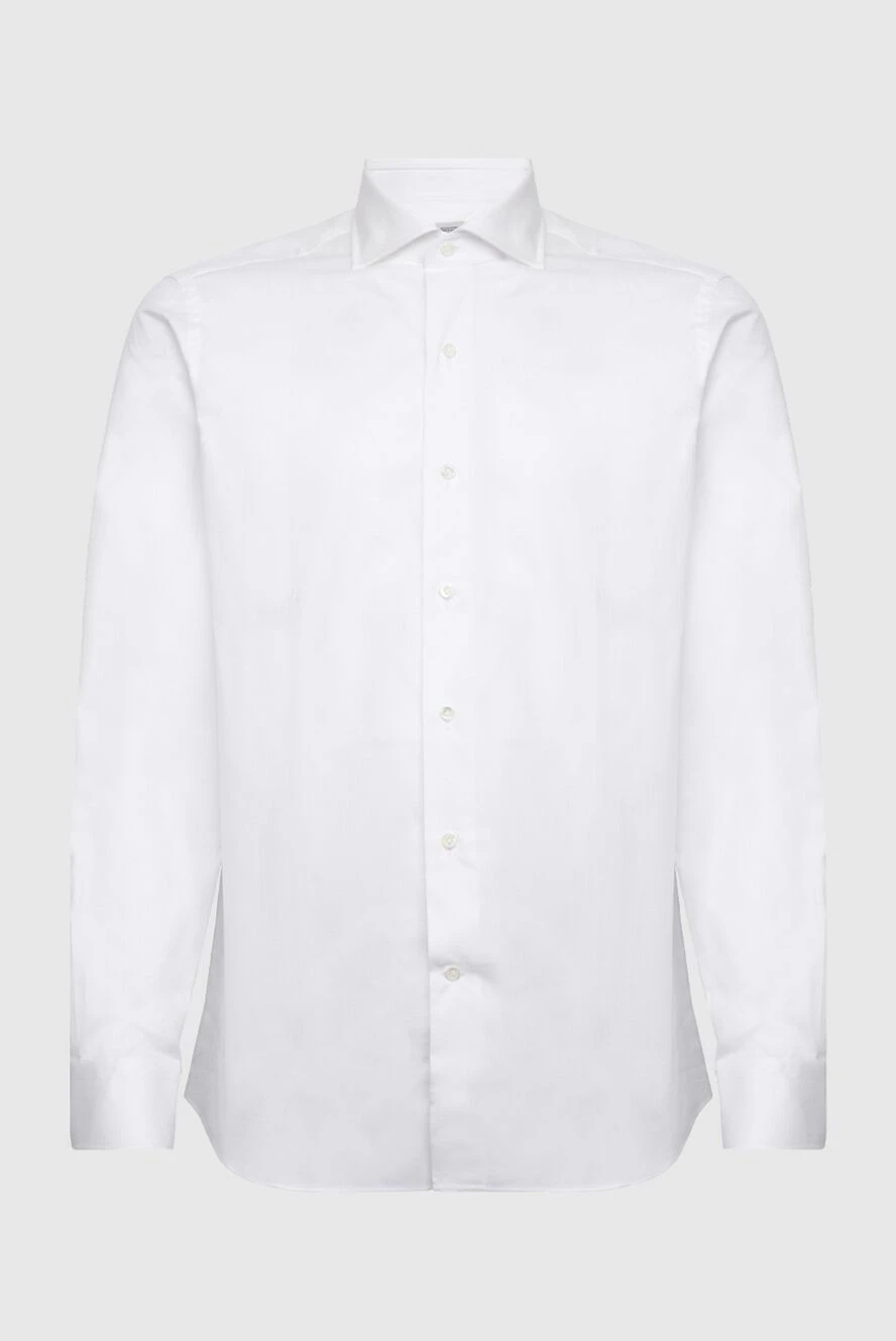 Alessandro Gherardi man white cotton shirt for men купить с ценами и фото 170248 - photo 1