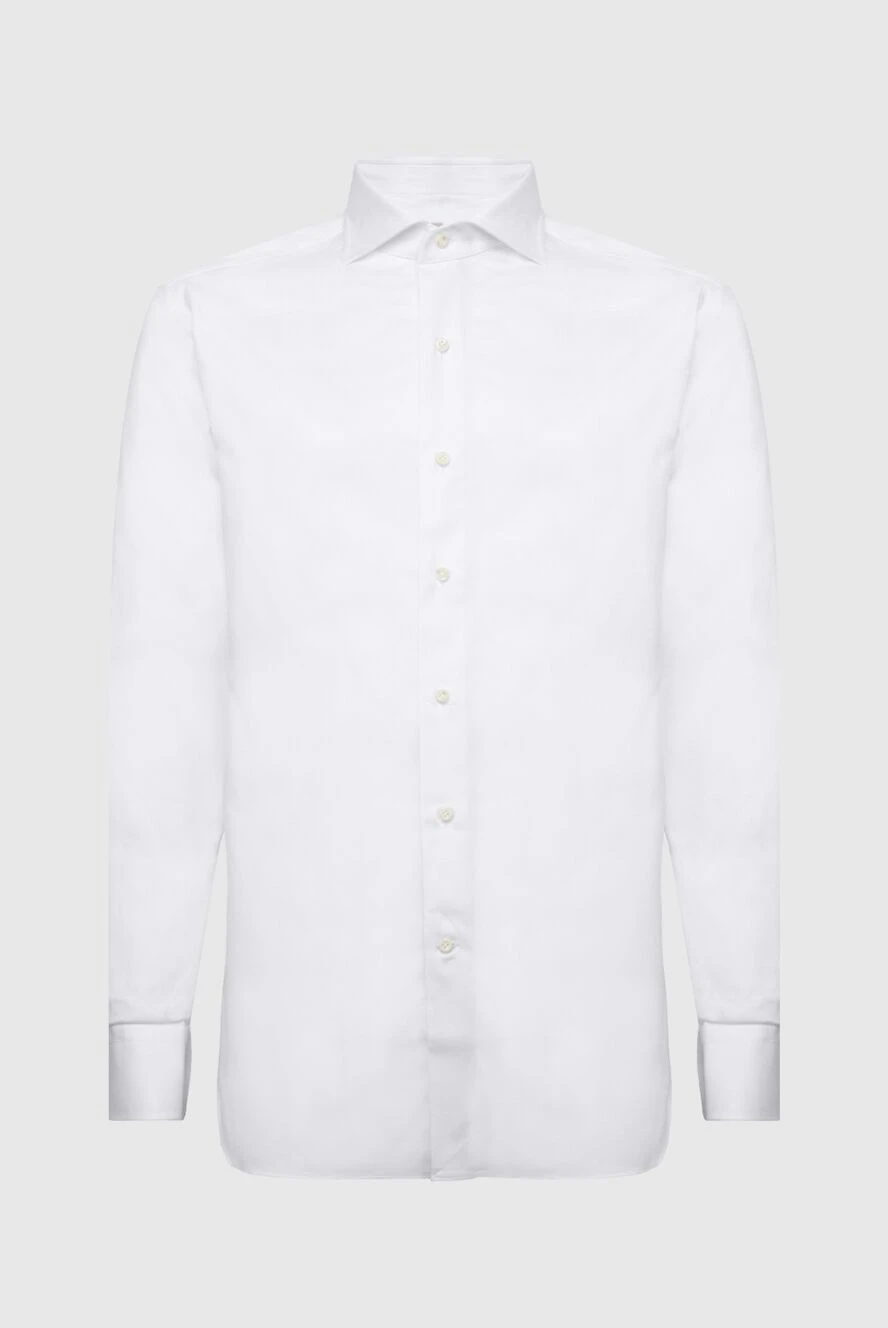 Alessandro Gherardi man white cotton shirt for men купить с ценами и фото 170249 - photo 1