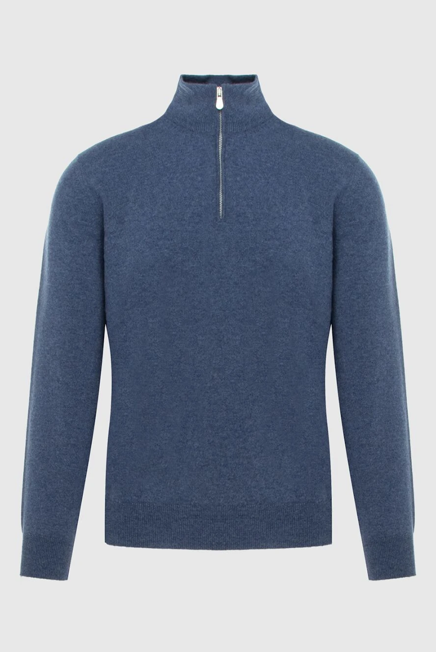 Brunello Cucinelli cashmere troyer blue for men 170278 - photo 1