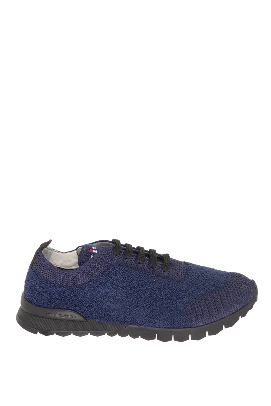 Kiton man blue wool sneakers for men купить с ценами и фото 170365 - photo 1