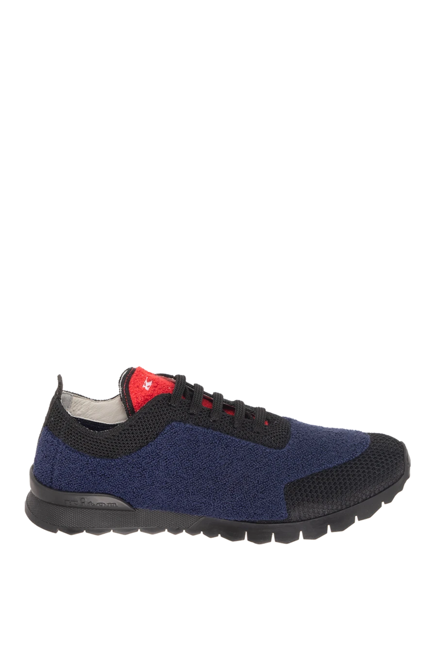 Kiton man blue wool sneakers for men купить с ценами и фото 170366 - photo 1