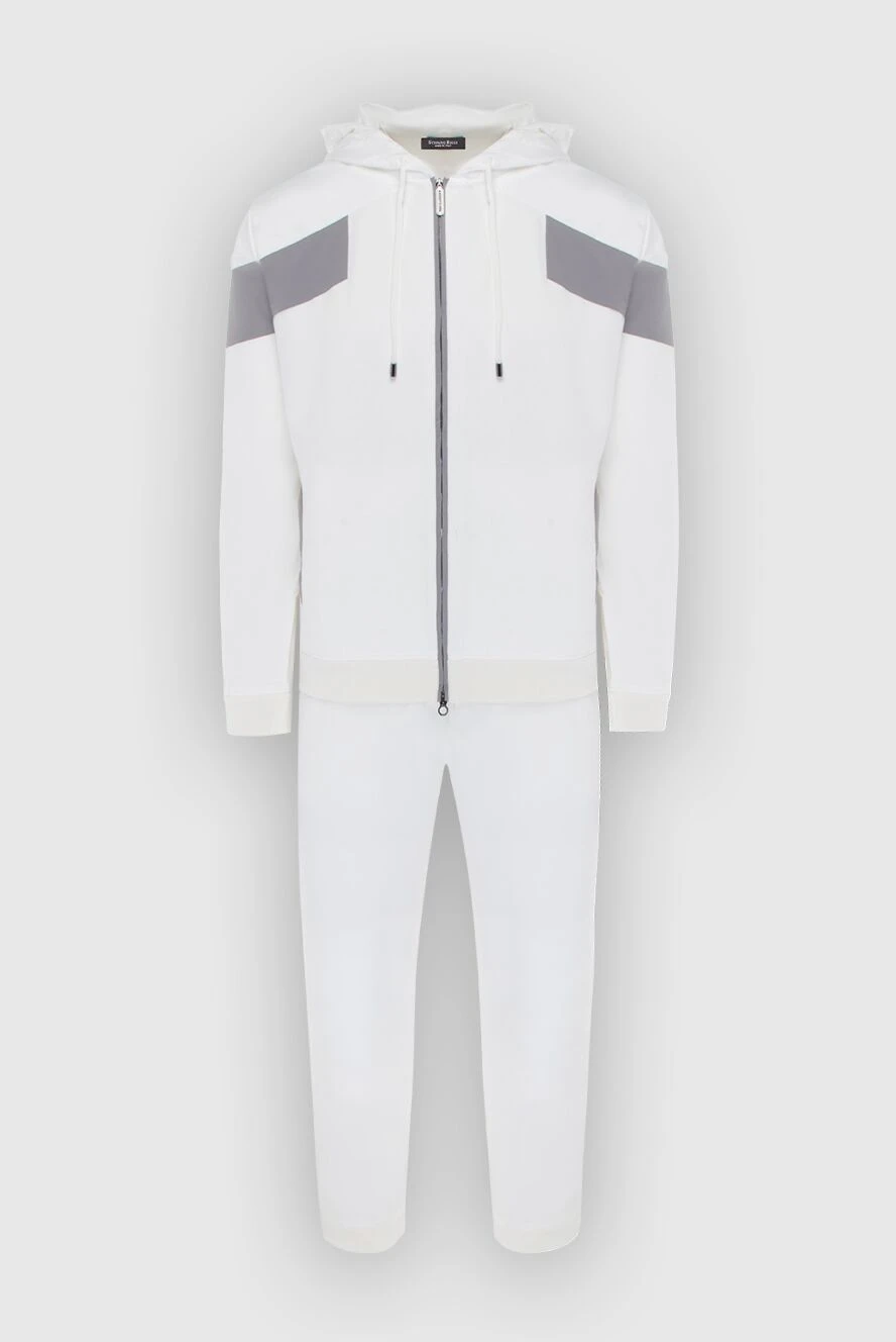 Stefano Ricci спортивный костюм из хлопка белый с серыми вставками
170489 - фото 1