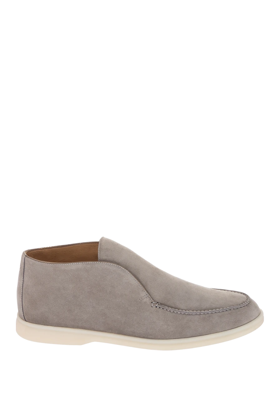 Loro Piana man gray suede loafers for men купить с ценами и фото 170538 - photo 1