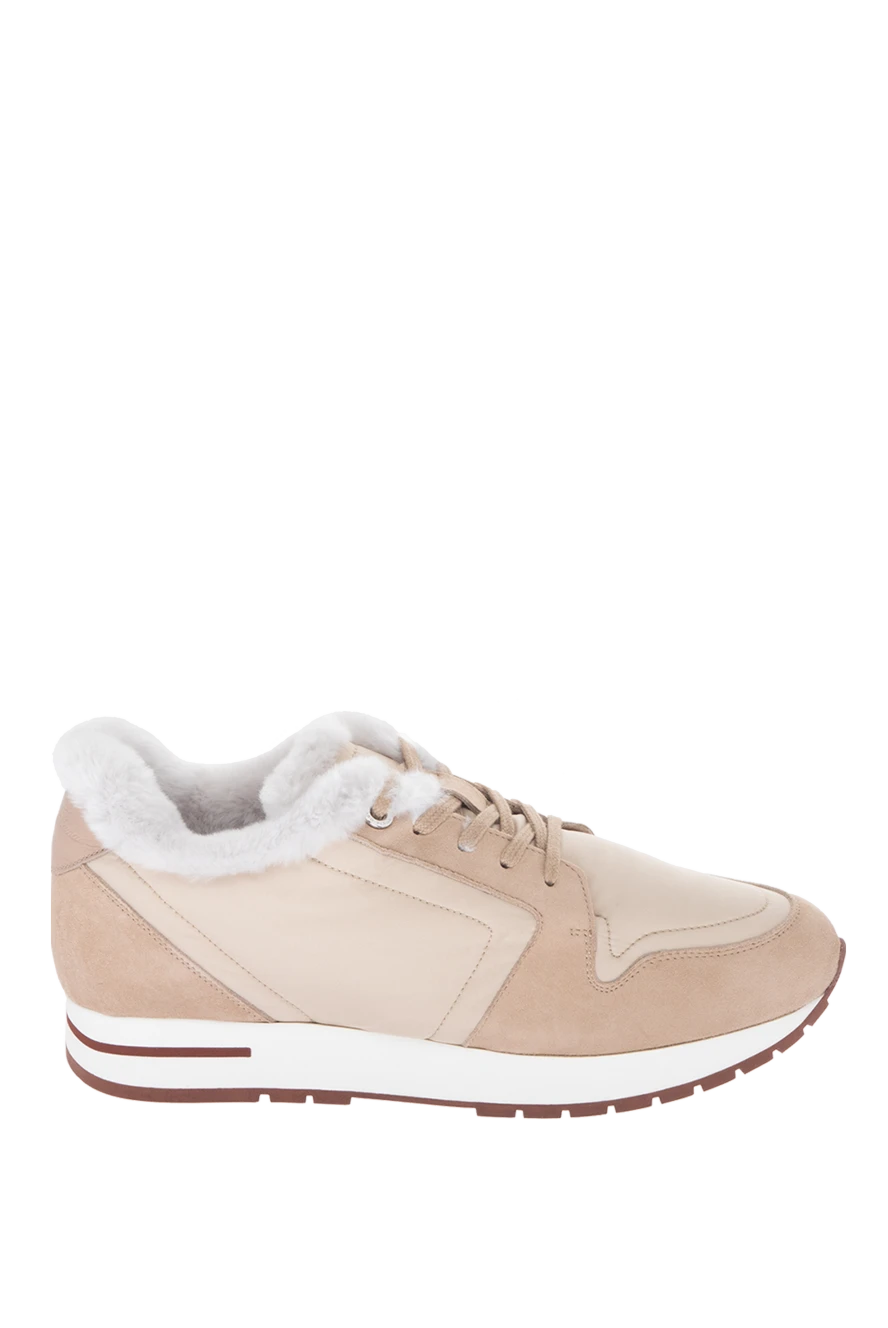 Loro Piana woman beige sneakers for women купить с ценами и фото 170613 - photo 1