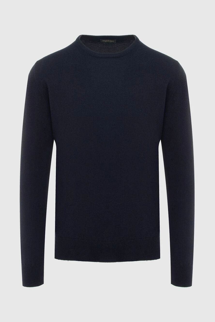 Cesare di Napoli man cashmere jumper blue for men купить с ценами и фото 170681 - photo 1