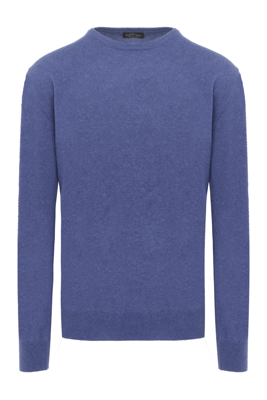 Cesare di Napoli man cashmere and wool jumper blue for men купить с ценами и фото 170688 - photo 1