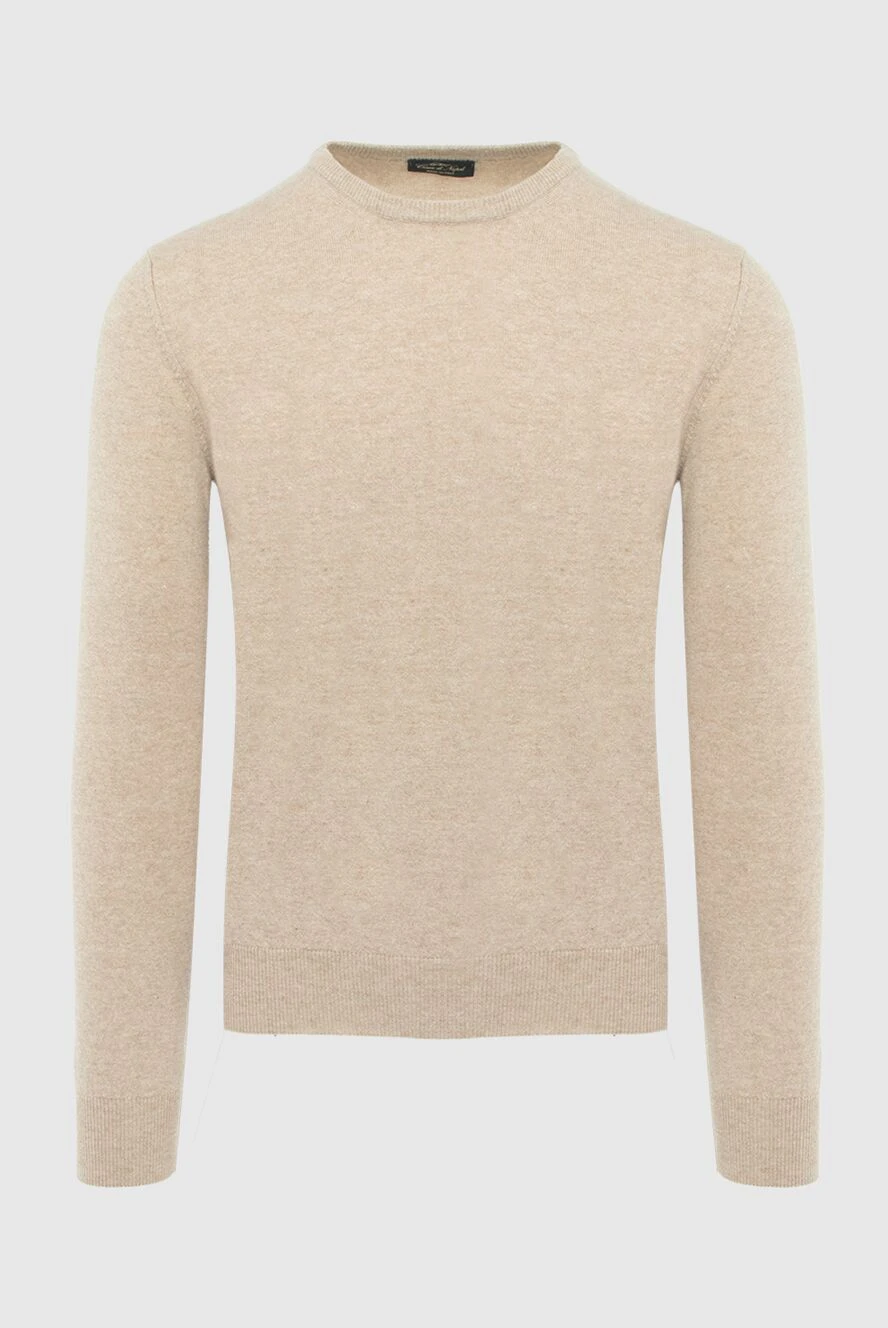 Cesare di Napoli man cashmere and wool jumper beige for men купить с ценами и фото 170689 - photo 1