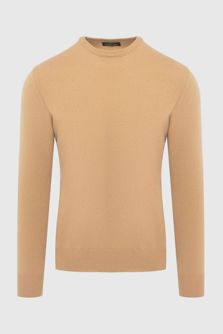 Cesare di Napoli man cashmere and wool jumper beige for men купить с ценами и фото 170690 - photo 1