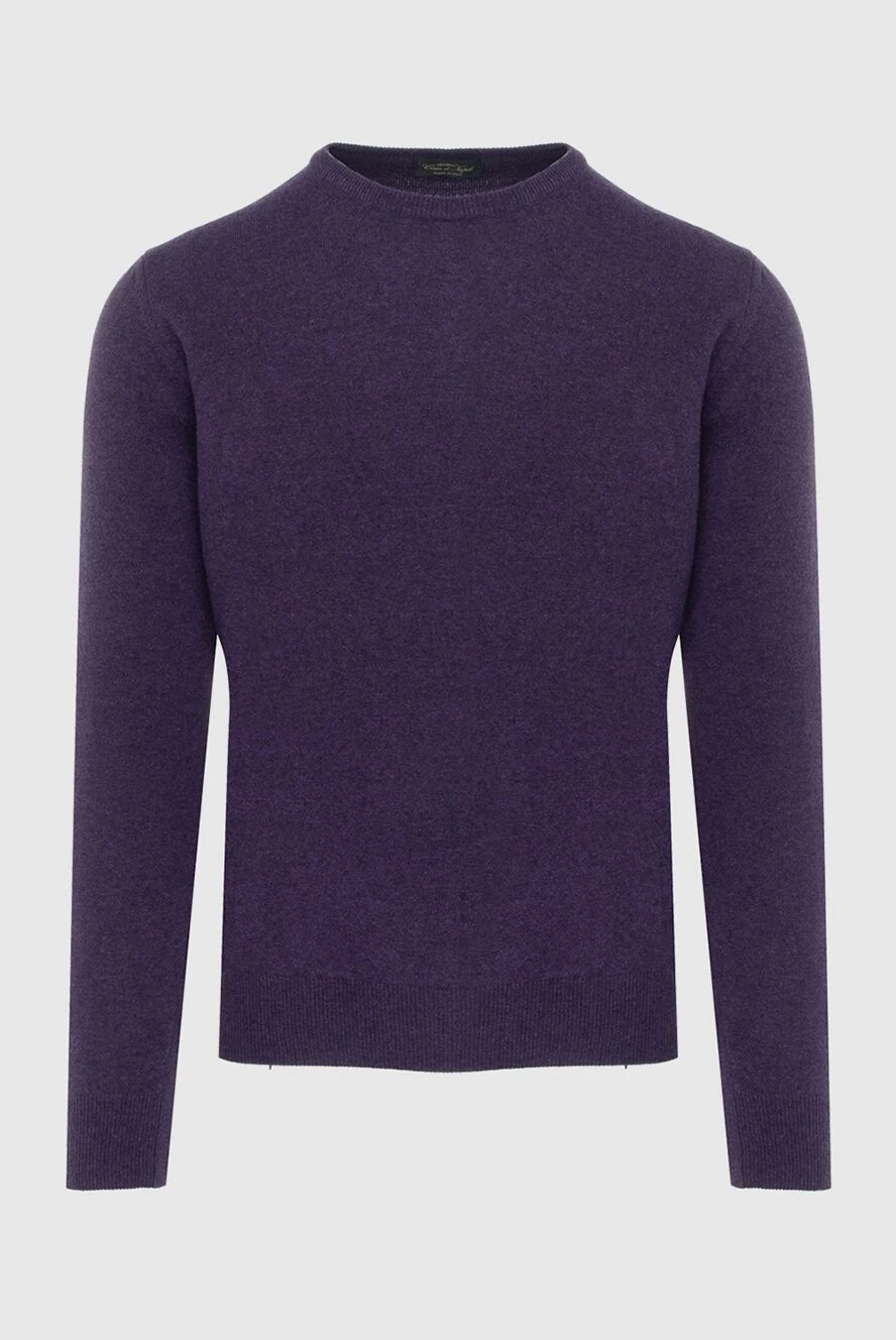 Cesare di Napoli man cashmere and wool jumper purple for men купить с ценами и фото 170693 - photo 1