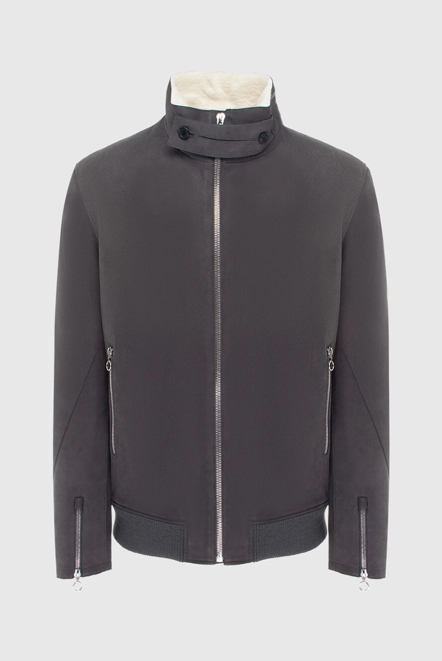 Seraphin мужская дубленка из нубука и меха серая 170714 - фото 1