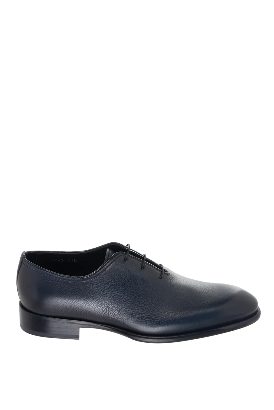 Doucal`s man blue leather men's shoes купить с ценами и фото 170728 - photo 1